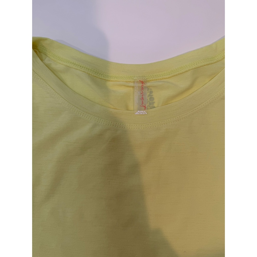 Free People Movement Tempo Sport Mode UV Protection Muscle Tee Ruched Yellow, S - Picture 5 of 7